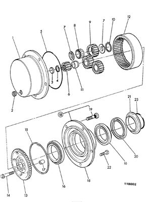450/12702 CARRIER ANNULUS FOR JCB BACKHOE 3CX