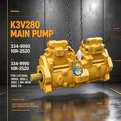 334-9990 10R-2520 K3V280 HAUPTPUMPE für CAT390D 390DL 385C L MH 385B 385C FS BRANDNEUE HYDRAULIKPUMPE